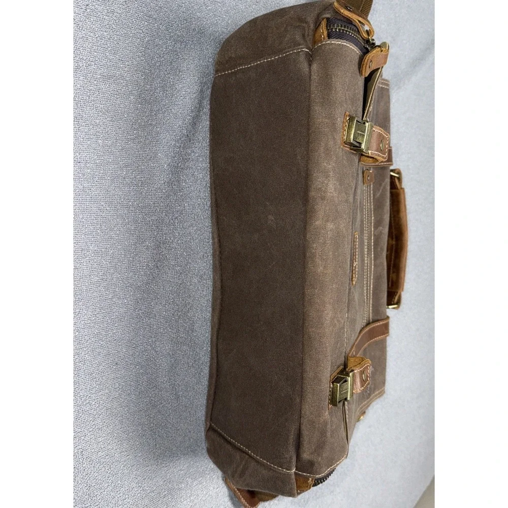Laptop Messenger bag for Mens 15.6 Inch, Waterproof Vintage Genuine Leather M...
